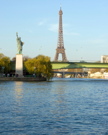 French National Assembly (Palais Bourbon) , with a statue representing the law. Paris in France, August 20 th, 2023.