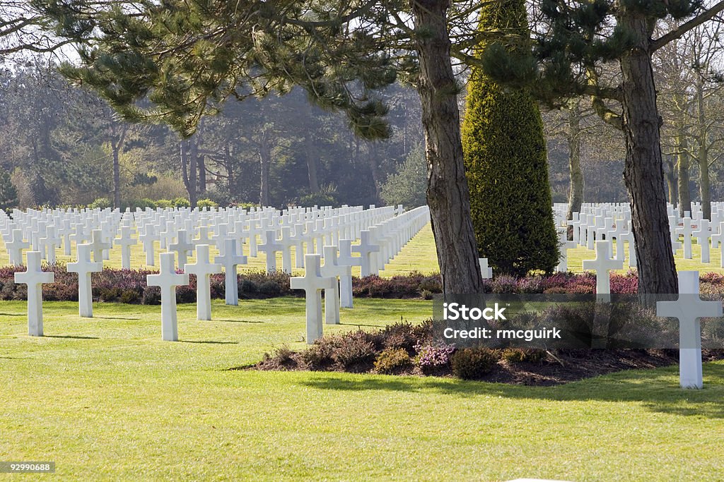 White Flanken in Normandie American Friedhof - Lizenzfrei Alliierte Stock-Foto