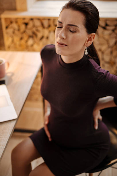 istock Charming pregnant woman experiencing pain in back 929907744