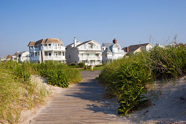 istock New Jersey Beach houses and boardwallk 92991113