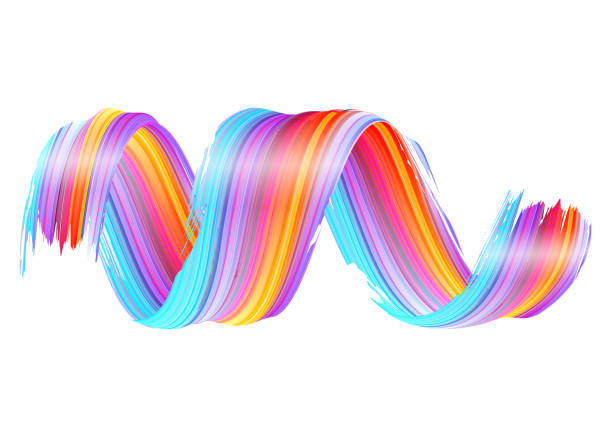 istock Vector 3D Paint Curl. Abstract Spiral Brush Stroke. Flowing Ribbon Shape. Digital Liquid Ink. Dynamic Artistic Wave. Isolated Background Design. Acrylic Splash Ribbon. Calligraphic Brushstroke Loop. 929915768