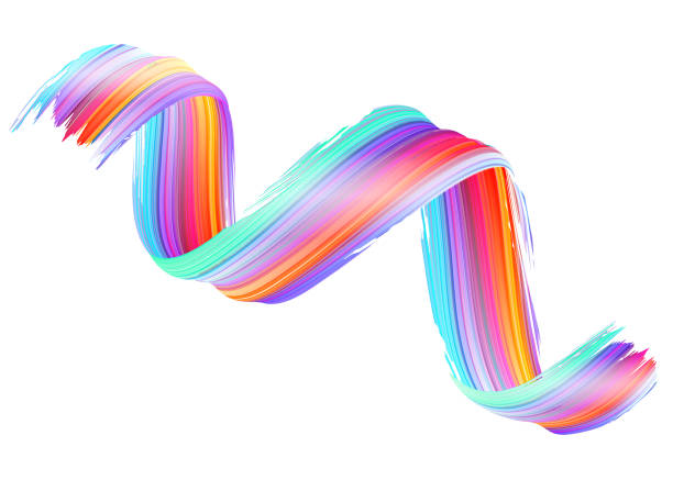 istock Vector 3D Paint Curl. Abstract Spiral Brush Stroke. Flowing Ribbon Shape. Digital Liquid Ink. Dynamic Artistic Wave. Isolated Background Design. Acrylic Splash Ribbon. Calligraphic Brushstroke Loop. 929915984