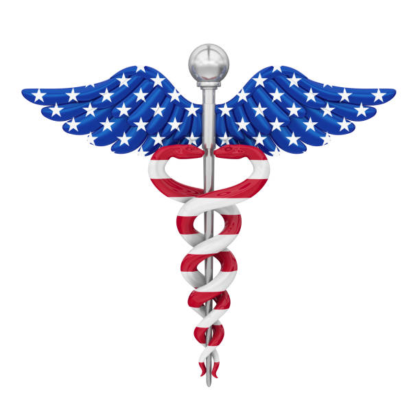 Golden 3d medical logo icon isolated on white background - 3D render