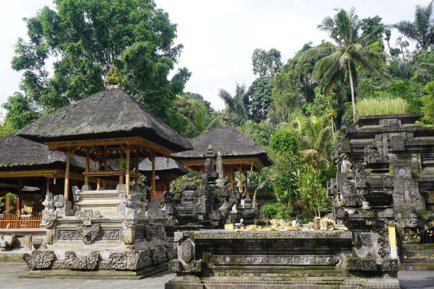istock Balinese temple in a garden with plants 929925788