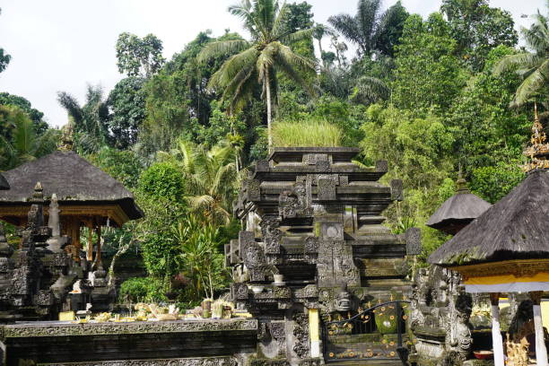 istock Balinese temple in a garden with plants 929926546