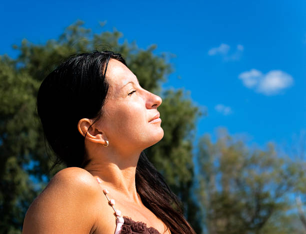 istock Portrait  attractive young girl relaxes 92993582
