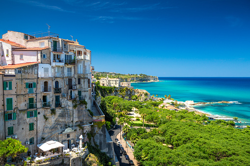 Tropea town and beach - Calabria, Italy, Europe.