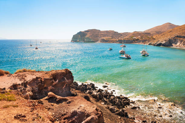 istock Red beach on Santorini island, Greece. 929948430
