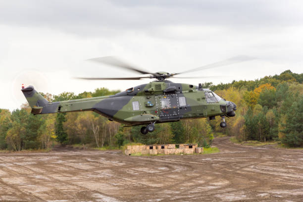 istock german military helicopter in flights over battlefield 929948896