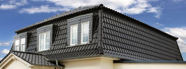 istock Panoramic picture of a new roof 929949188