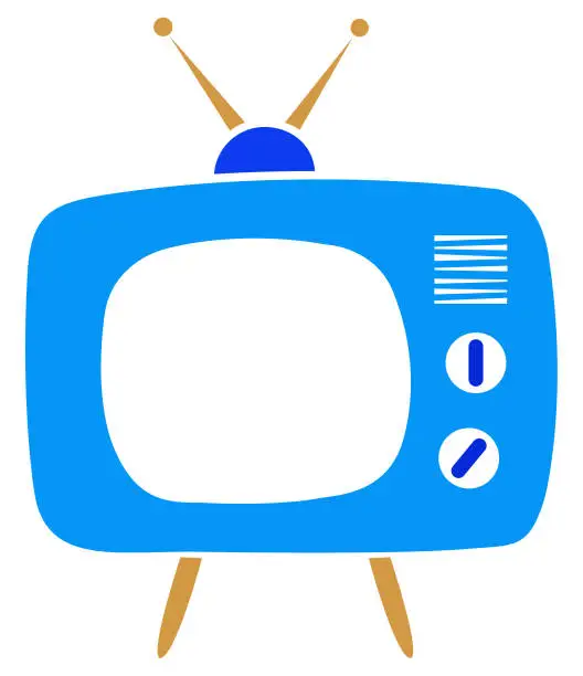 Vector illustration of Retro tv