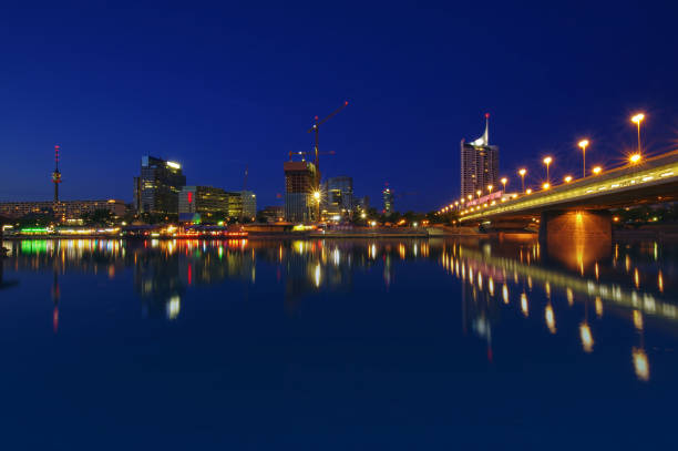 istock night scene of Vienna city skyline. 929952348