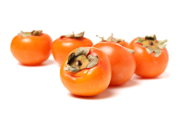 istock Japanese Famous Persimmon on a White Background 929960706
