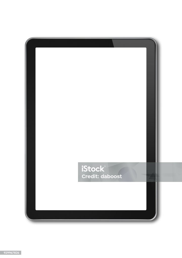 Pc de la tableta digital, plantilla de smartphone aislado en blanco - Foto de stock de Tableta digital libre de derechos