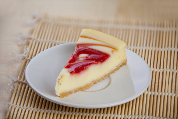 istock delicious cheesecake with strawberries on  plate 929972268