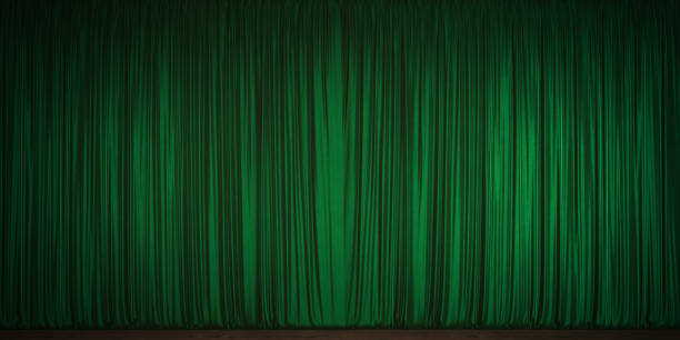istock Green Velvet Theater Curtain 929973940