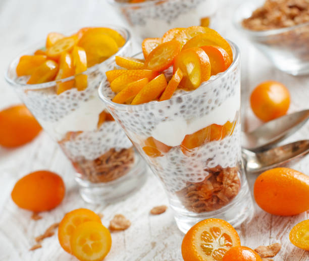 istock Chia pudding parfait with kumquat 929981314