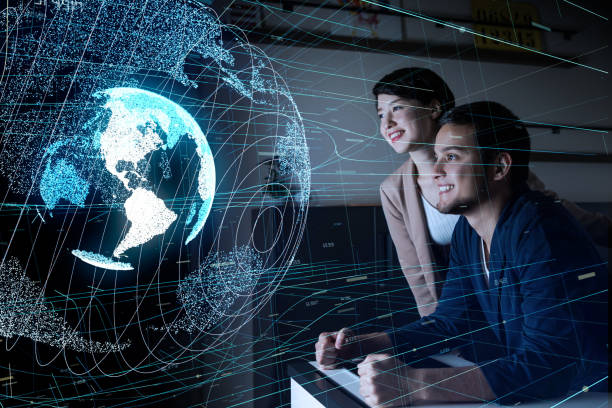 istock Group of businessperson amd wireless communication network concept. 929984676