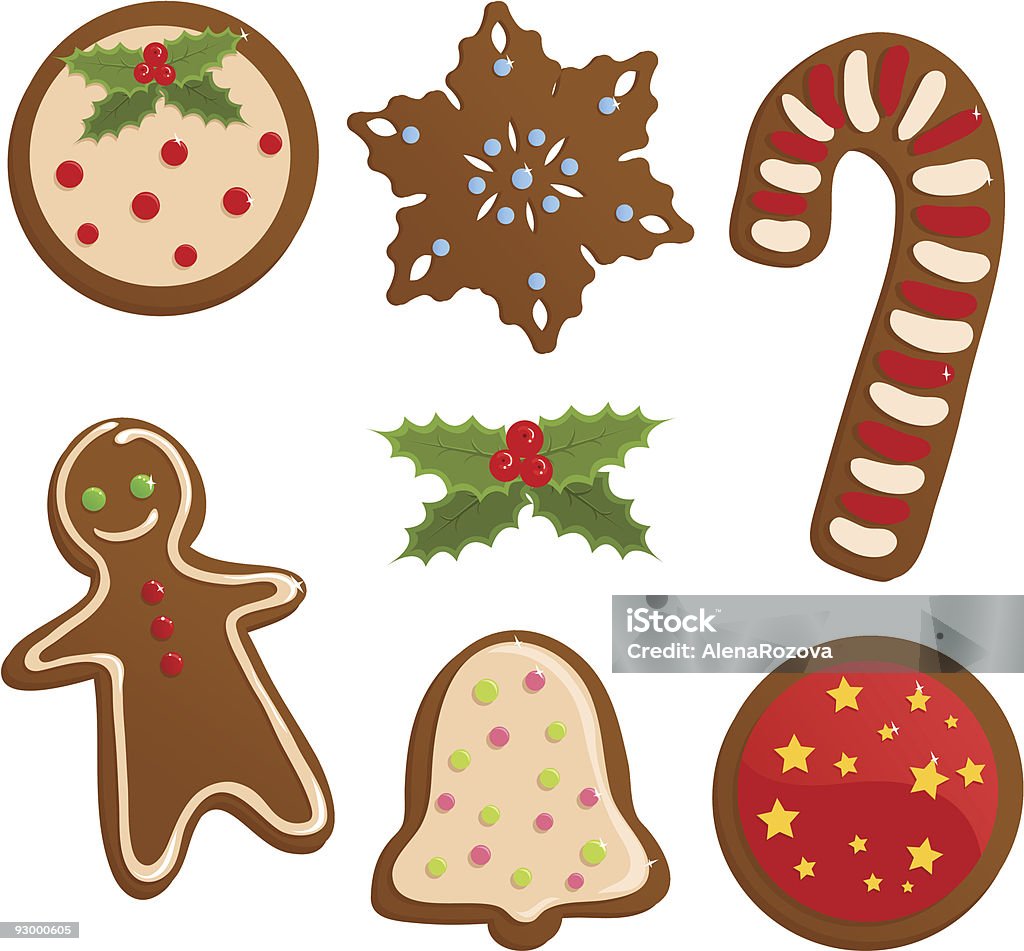 Biscotti di Natale - arte vettoriale royalty-free di Agrifoglio