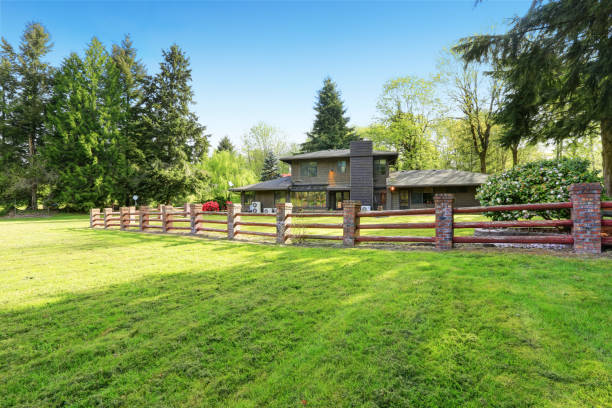 istock Amazing secluded home with large fenced backyard area, 930007102