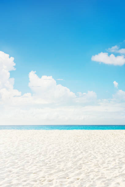 istock Empty tropical island sea beach with white sand 930008132