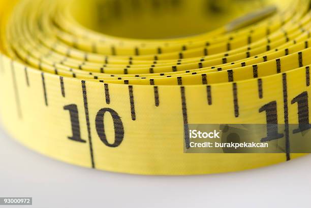 Measuring Tape Closeup Stock Photo - Download Image Now - Long, Accessibility, Accuracy