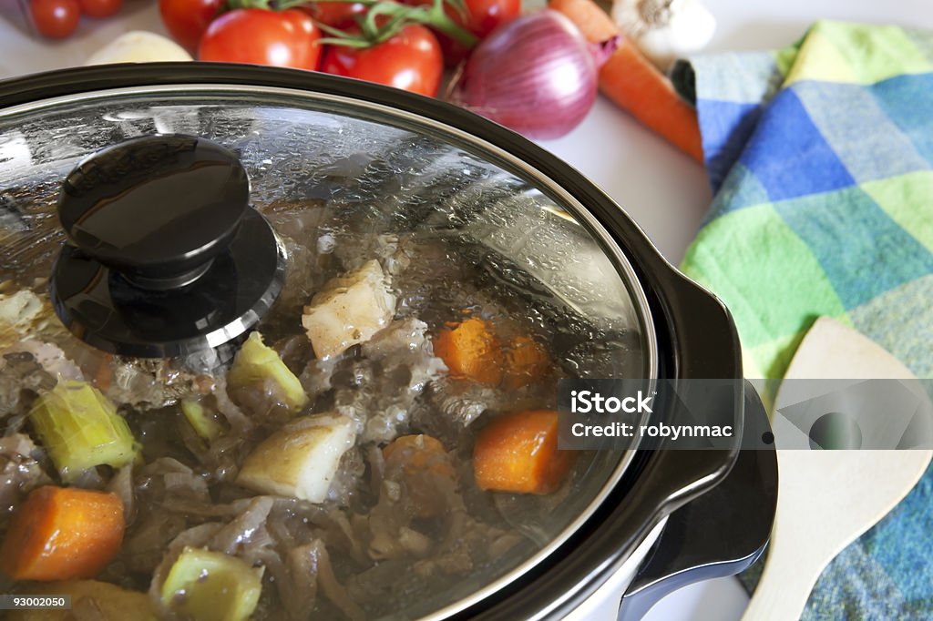 Crock Pot Cooking  Crock Pot Stock Photo