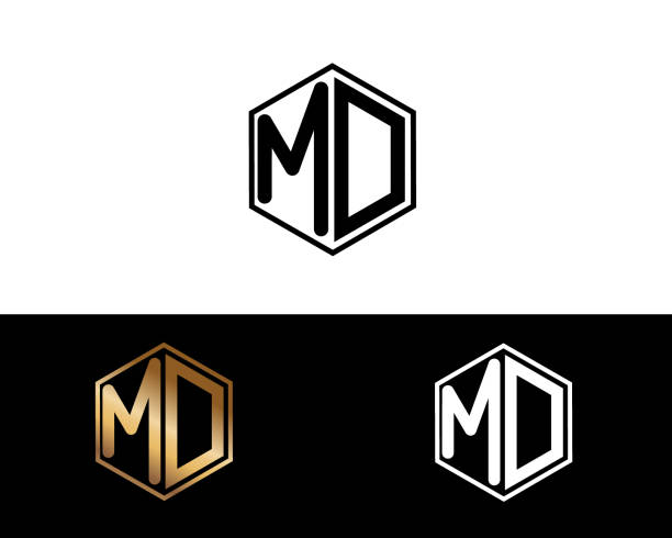md 図形文字デザイン - connect点のイラスト素材／クリップアート素材／マンガ素材／アイコン素材
