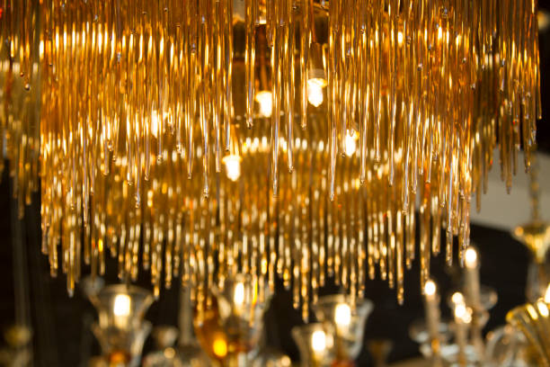 istock Chrystal chandelier close-up. 930023026