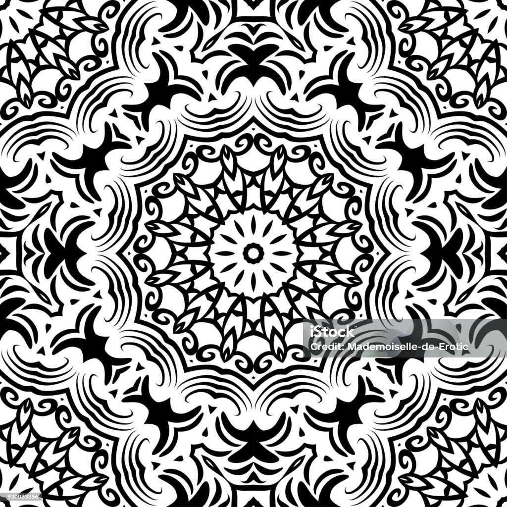 Therapy Pattern Vector Antistress Therapy Patterns Decorative Oriental Style Vector ...