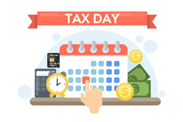 税の休日です。 - calendar tax april day点のイラスト素材／クリップアート素材／マンガ素材／アイコン素材