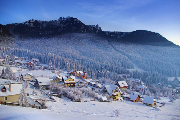 istock mountain resort in Romanian Carpathians. 930046466