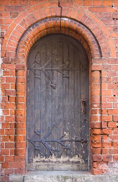 Old Church Door stock photo