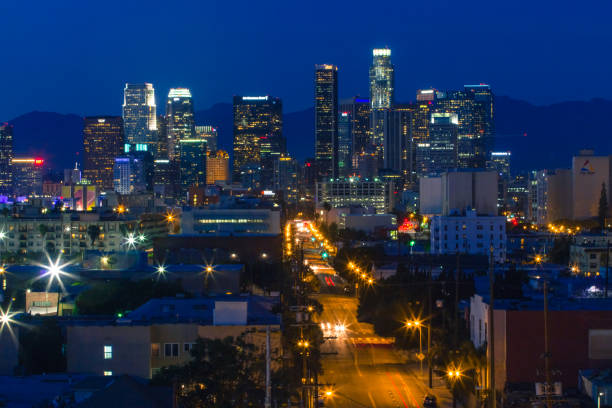 istock Downtown Los Angeles at night 930050468