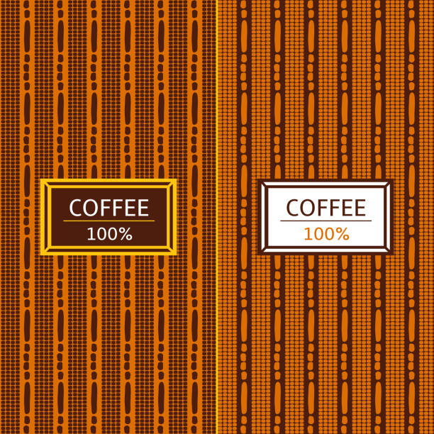 Coffee Package set template vector. Tribal collection of patterns for african label design. Tag for drink products, cocoa bean sweets, wrapping paper and coffee shop. Coffee Package set template vector. Tribal collection of patterns for african label design. Tag for drink products, cocoa bean sweets, wrapping paper and coffee shop. east africa stock illustrations