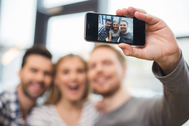 istock Selective focus of a smartphone with a photo 930057782