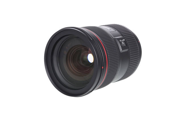 istock Photographic lens on white background 930058190