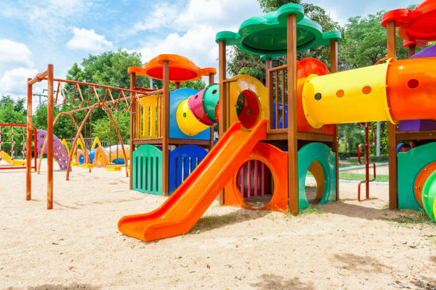 istock Modern children playground in park 930064962