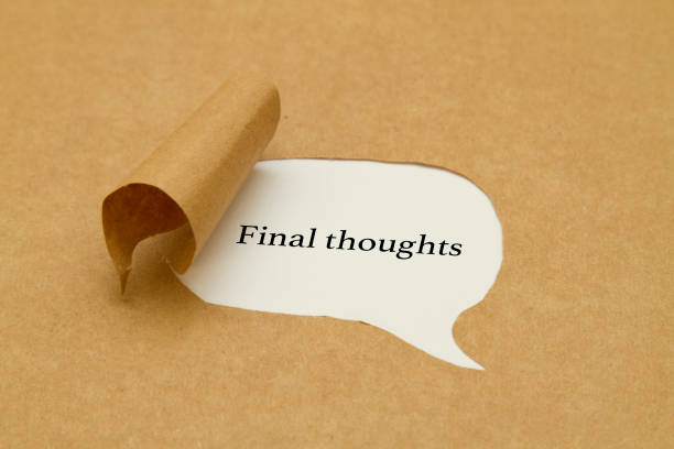 Final thoughts Final thoughts written under torn paper. final round stock pictures, royalty-free photos & images