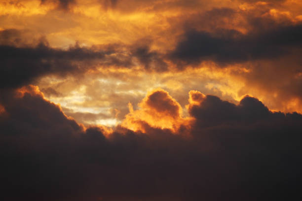 istock Dramatic sky at sunset with red, yellow and orange colors.Light and other atmospheric effects. 930076086