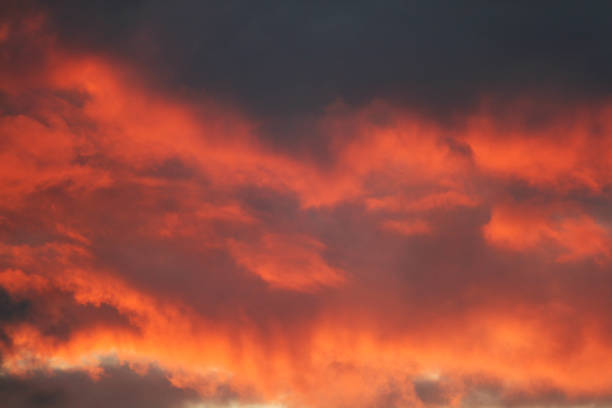 istock Dramatic sky at sunset with red, yellow and orange colors.Light and other atmospheric effects. 930076126
