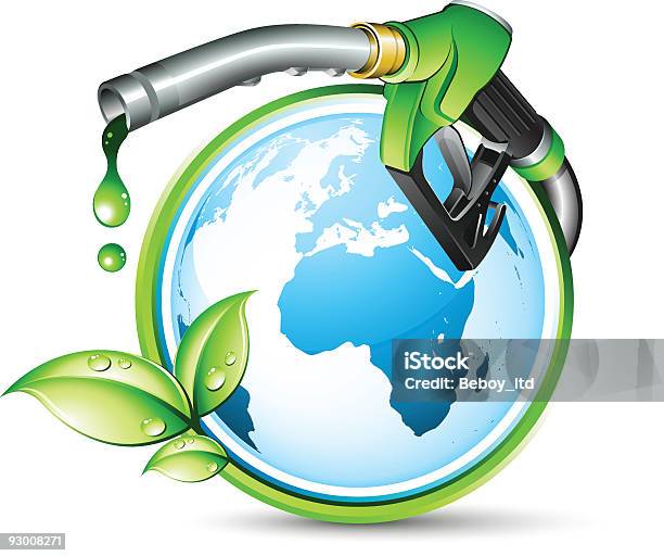 Graphic Depicting The Green Energy Concept Stock Illustration - Download Image Now - Ethanol, Green Color, Fossil Fuel