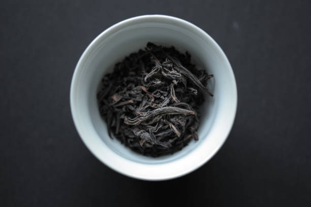 Oolong, a type of fermented Chinese tea, from the Wuyi Mountains of China.