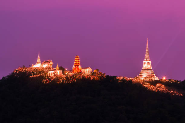 istock Close up, Phra Nakhon Khiri (Khao Wang) adorn the fire in the celebration. 930091762
