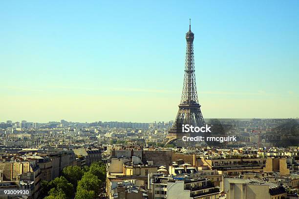 Eiffel Tower At Sunset Paris France Stock Photo - Download Image Now - Architecture, Blue, Building Exterior