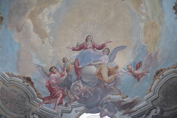 Renaissance fresco  cherub stock pictures, royalty-free photos & images