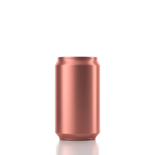istock Small Aluminum Can Mockup in copper color 930103172