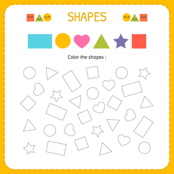Math Shapes To Color 4,200+ Math Coloring Stock Illustrations, Royalty-Free Vector Graphics ...