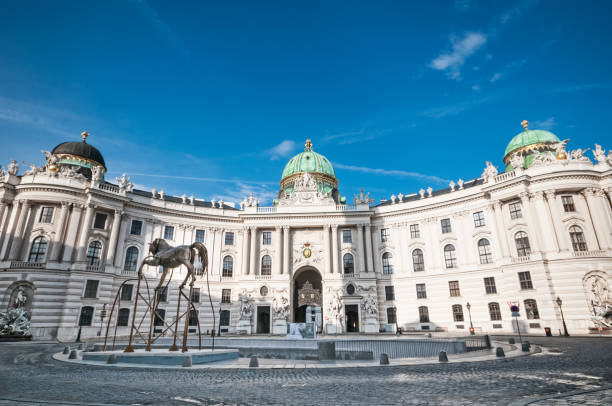 Michaelerplatz and Hofburg Palace in Vienna, Austria Michaelerplatz and Hofburg Palace in Vienna, Austria habsburg dynasty stock pictures, royalty-free photos & images