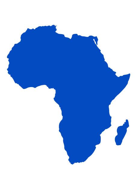ilustrações de stock, clip art, desenhos animados e ícones de africa map - africa map silhouette vector